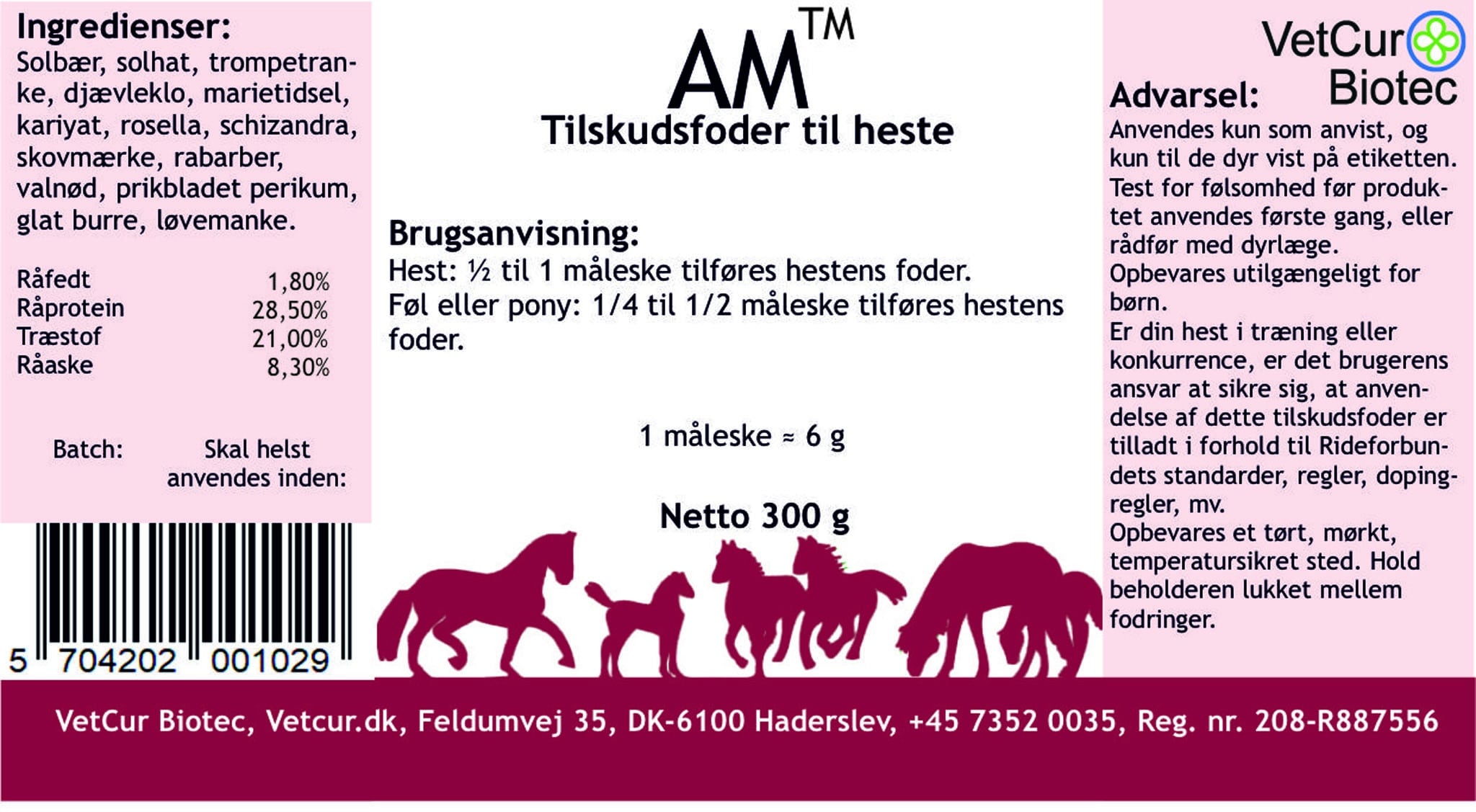 AM 300g – Hest - Billede 2