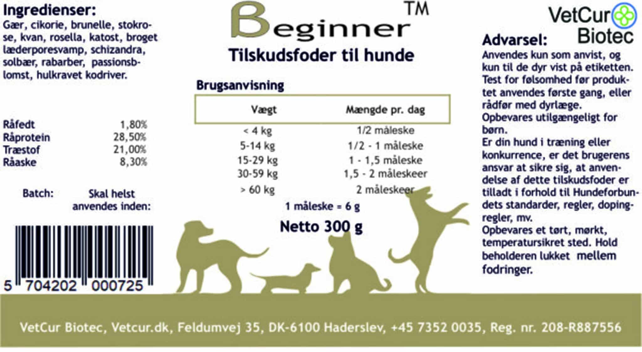Beginner 300g – Hund - Billede 2