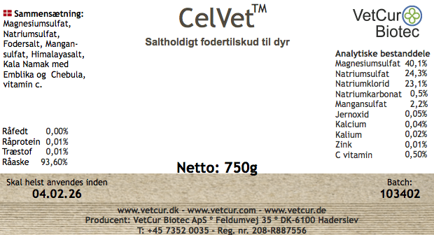 CelVet – 750g - Billede 2