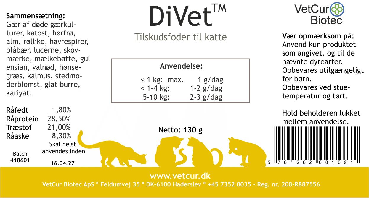 DiVet 130g – Kat - Billede 2