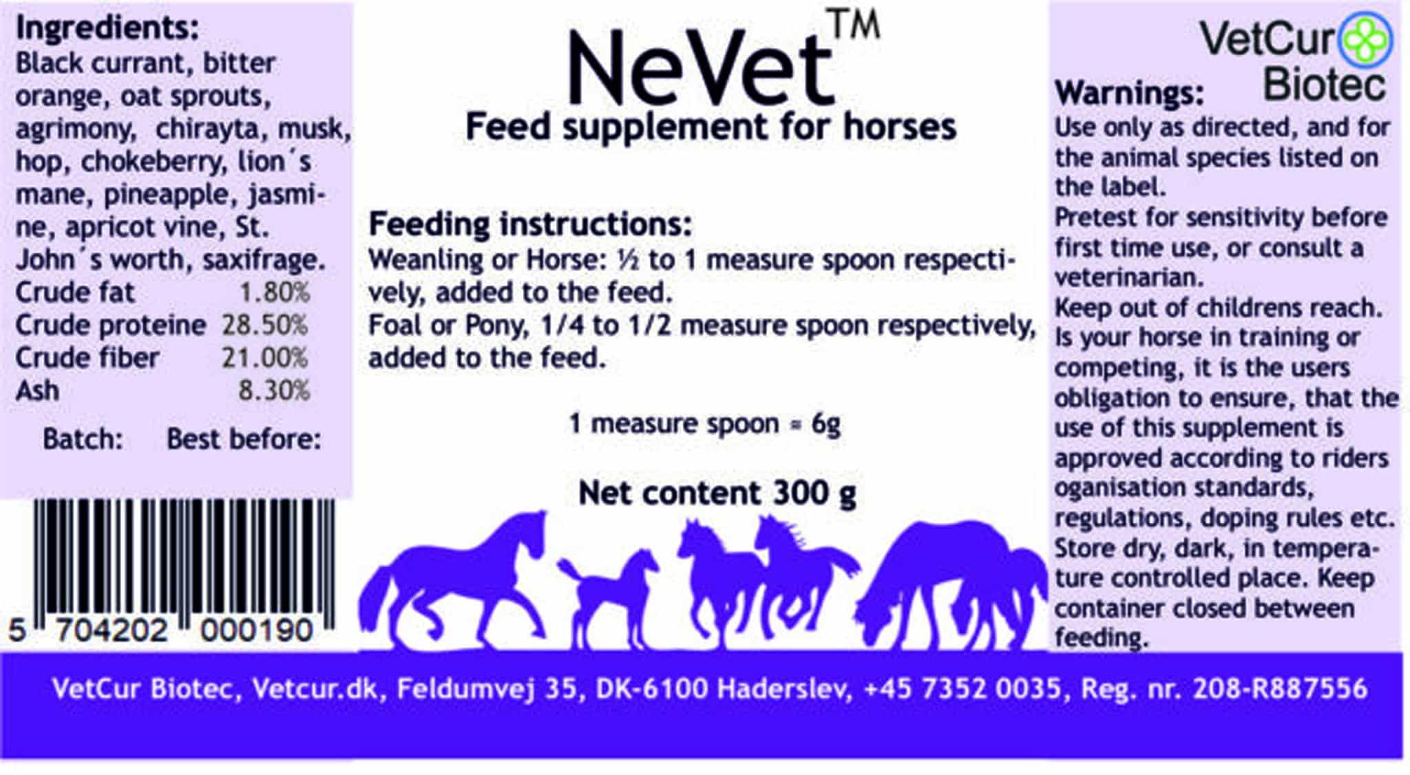 NeVet 300g – Hest - Billede 2
