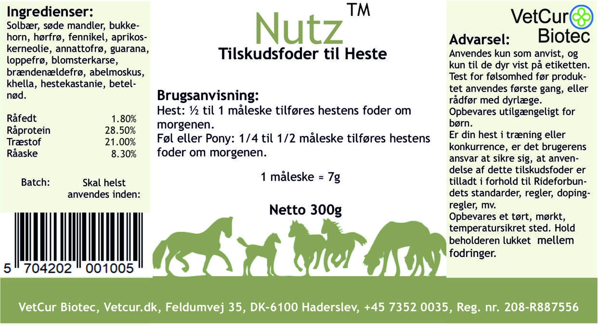 Nutz 300g – Hest - Billede 2