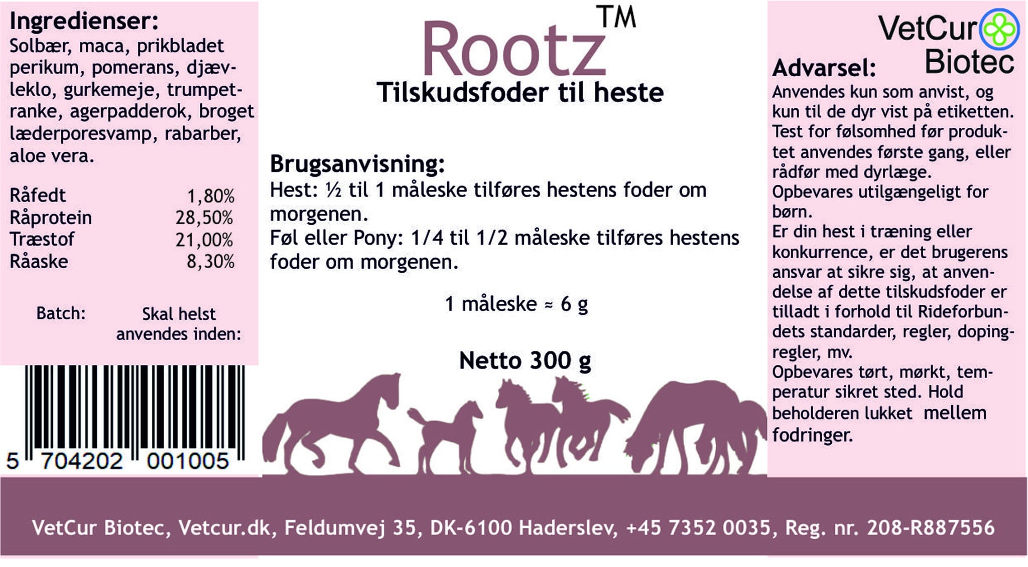 Rootz 300g – Hest - Billede 2