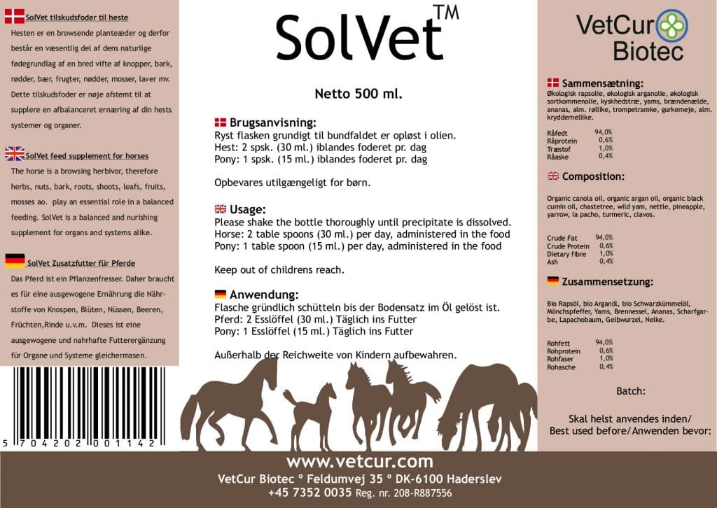 SolVet 500ml – Hest - Billede 2
